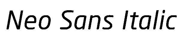 Neo Sans Italic