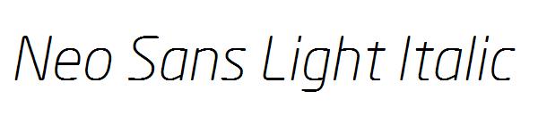Neo Sans Light Italic