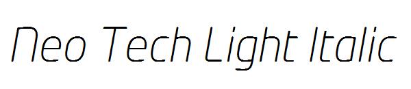 Neo Tech Light Italic