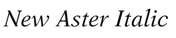 New Aster Italic