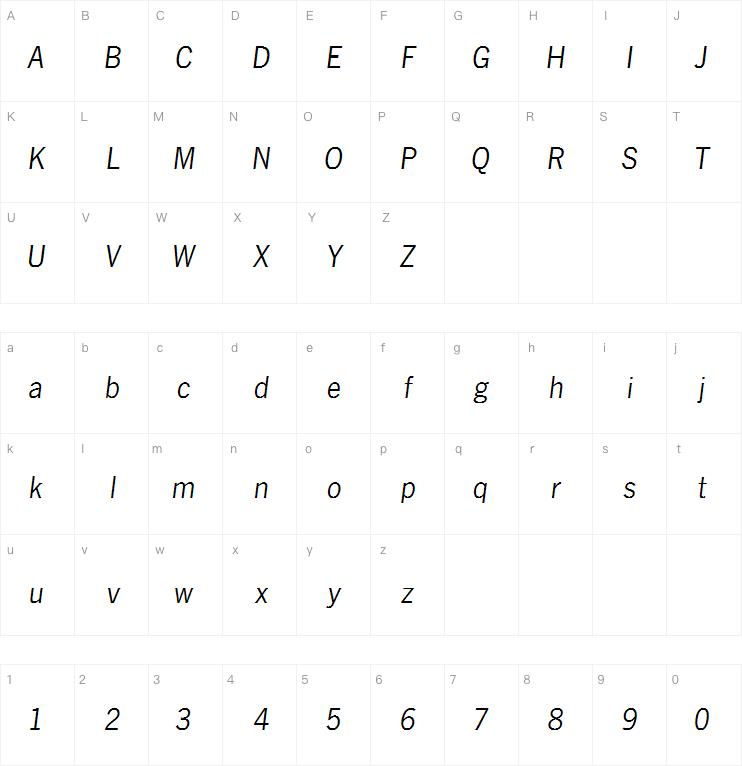 News Gothic Com Italic