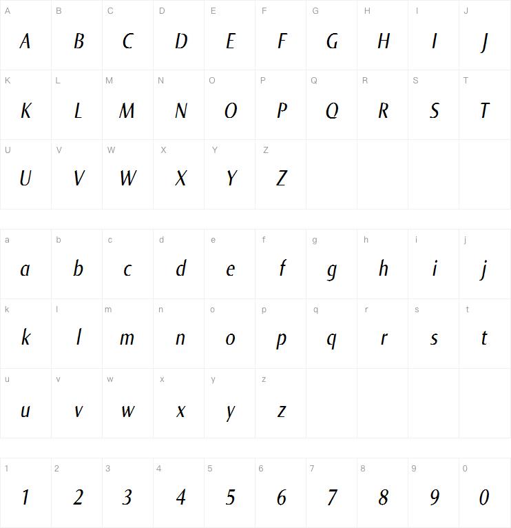 Norma Condensed Italic 