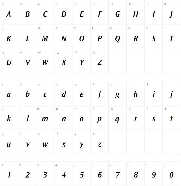 Ocean Sans Semi Bold Italic