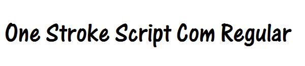 One Stroke Script Com Regular