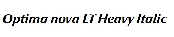 Optima nova LT Heavy Italic
