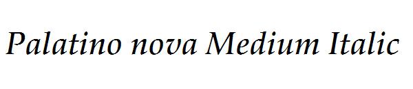 Palatino nova Medium Italic