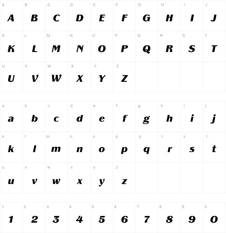 Panache ITC Com Black Italic