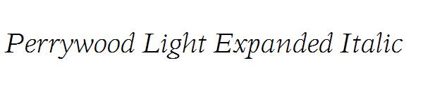 Perrywood Light Expanded Italic