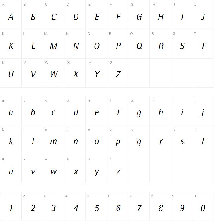 Rotis SemiSans Pro Italic