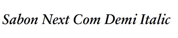 Sabon Next Com Demi Italic
