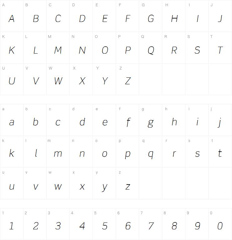 Scene Light Italic