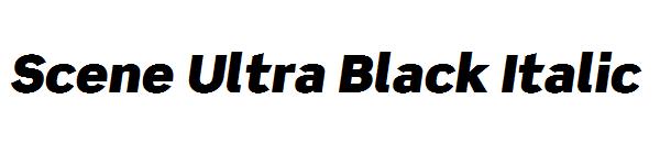 Scene Ultra Black Italic