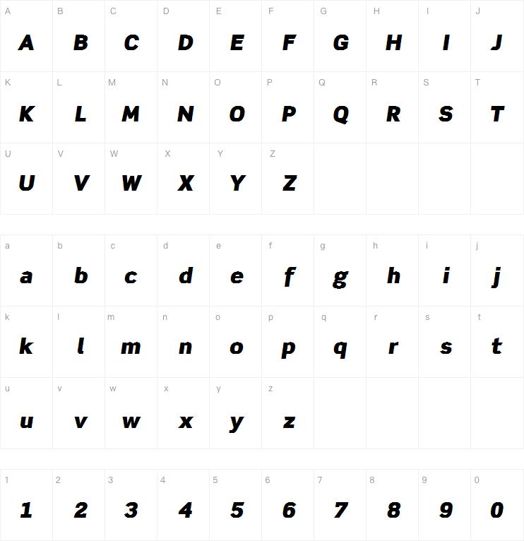 Scene Ultra Black Italic