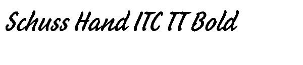 Schuss Hand ITC TT Bold