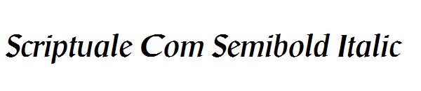 Scriptuale Com Semibold Italic