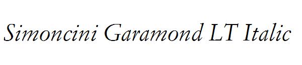 Simoncini Garamond LT Italic