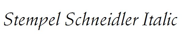 Stempel Schneidler Italic