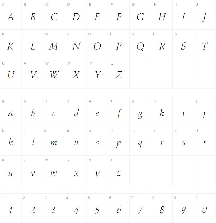 Stempel Schneidler Light Italic