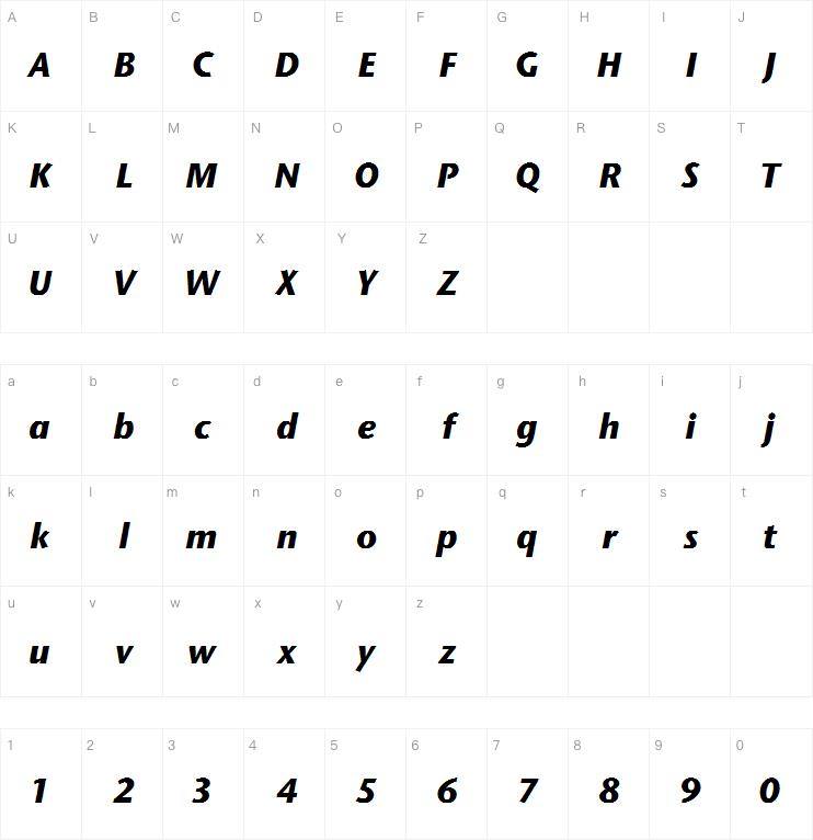 Stone Humanist ITC Medium Bold Italic