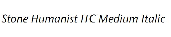 Stone Humanist ITC Medium Italic