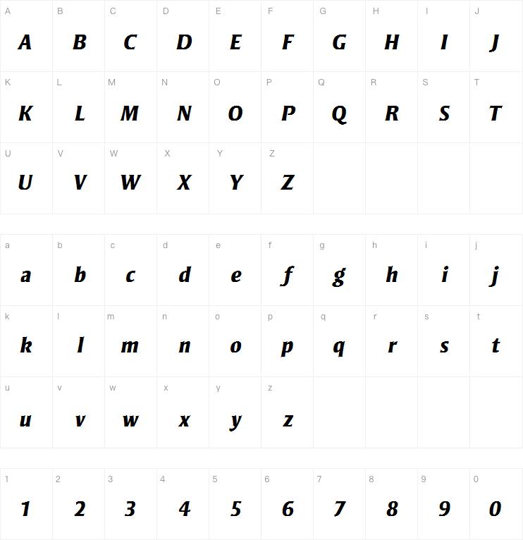 Strayhorn MT Extra Bold Italic