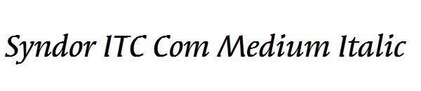 Syndor ITC Com Medium Italic