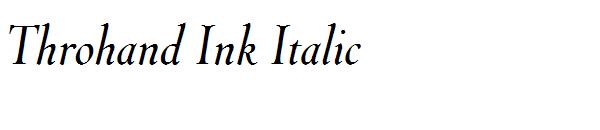 Throhand Ink Italic