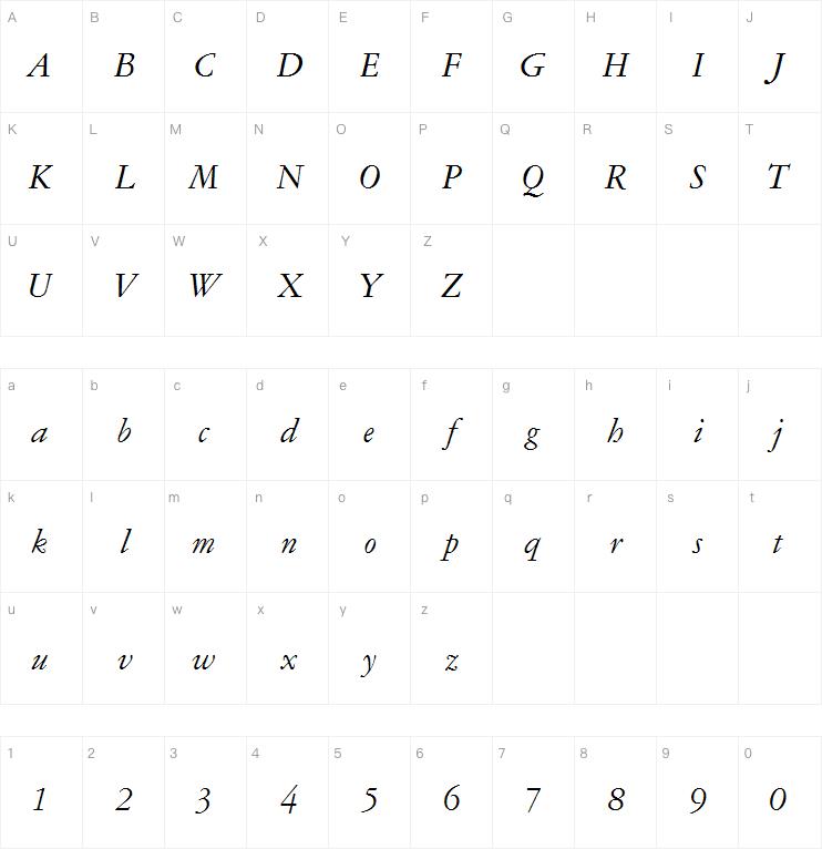 American Garamond Std Italic