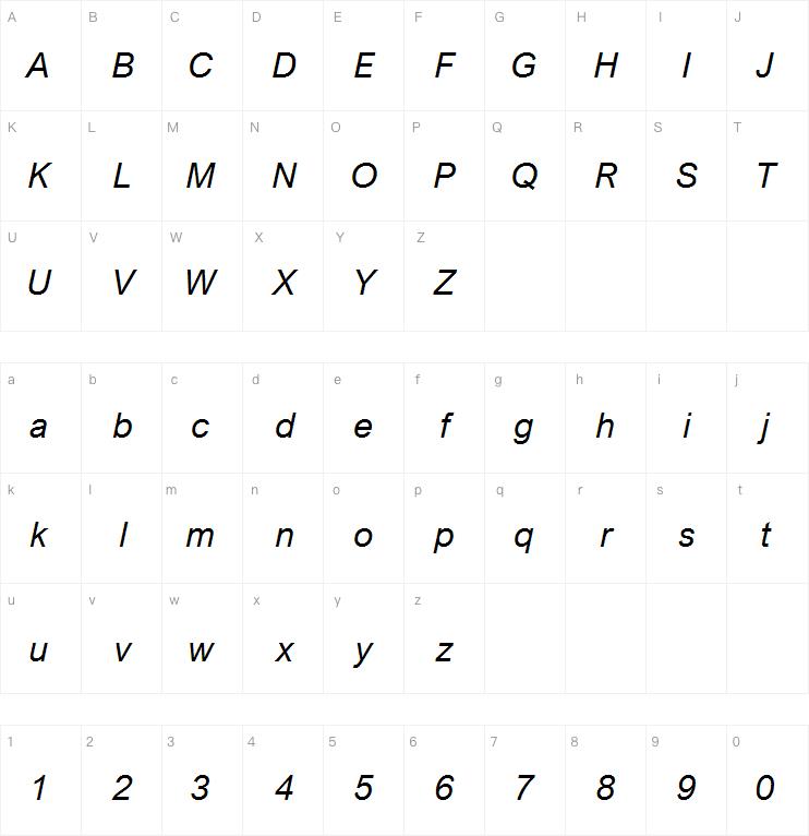 Arial Nova Italic
