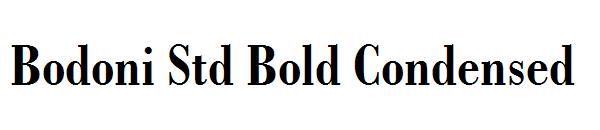 Bodoni Std Bold Condensed