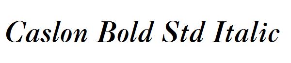 Caslon Bold Std Italic