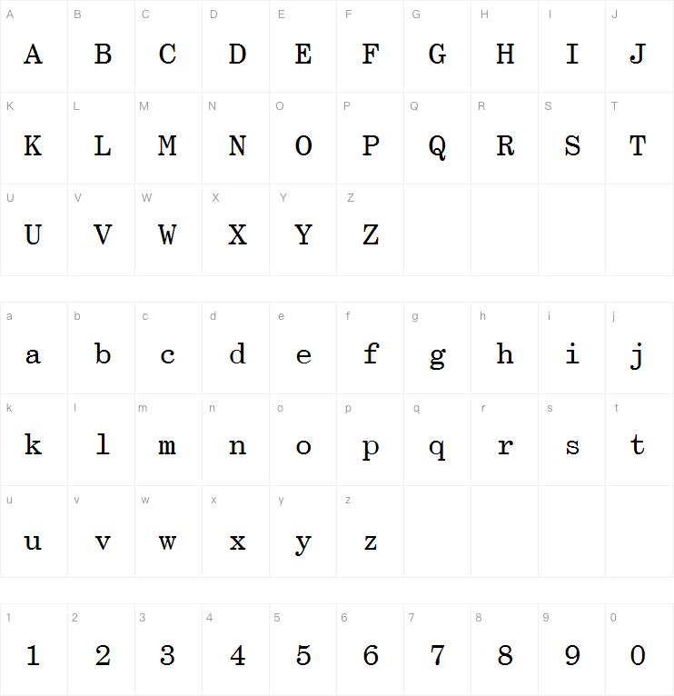 Century Schoolbook Std Monospace