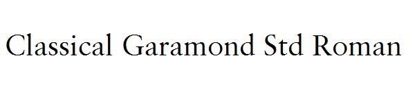 Classical Garamond Std Roman