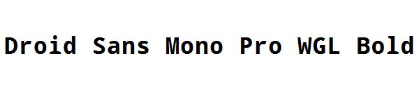 Droid Sans Mono Pro WGL Bold