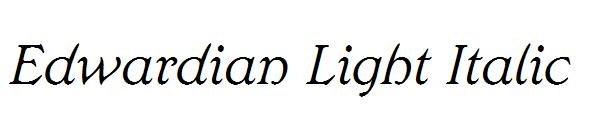 Edwardian Light Italic