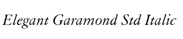 Elegant Garamond Std Italic