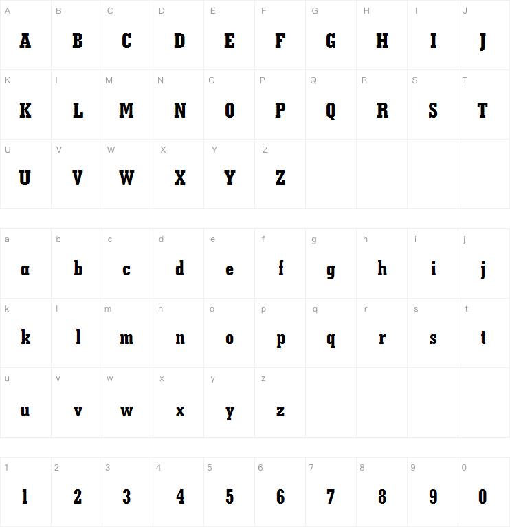 Geometric Slabserif 703 Std Extra Bold Condensed