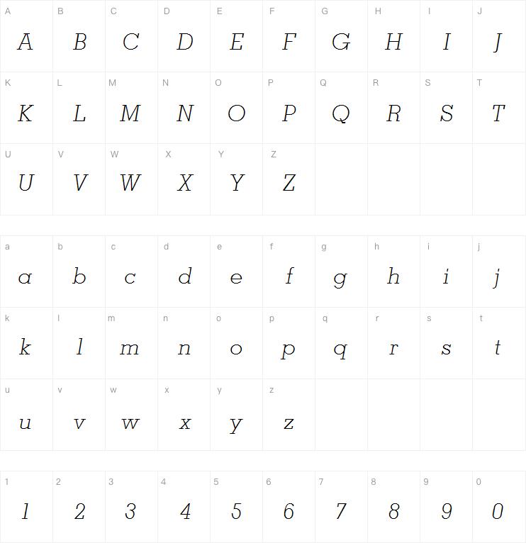 Geometric Slabserif 703 Std Light Italic