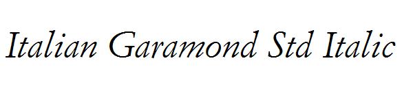 Italian Garamond Std Italic