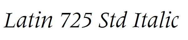 Latin 725 Std Italic