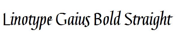 Linotype Gaius Bold Straight