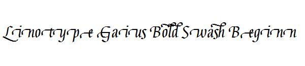 Linotype Gaius Bold Swash Beginn