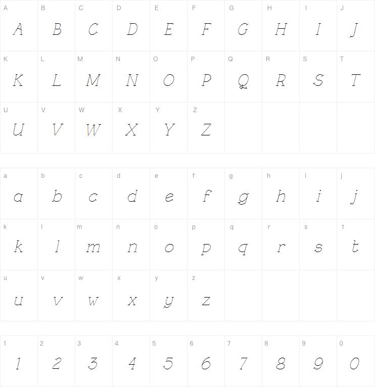 Linotype Rough Com Light Italic