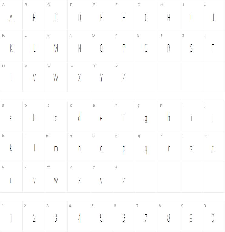 Linotype Univers Com 110 Compressed Ultra Light