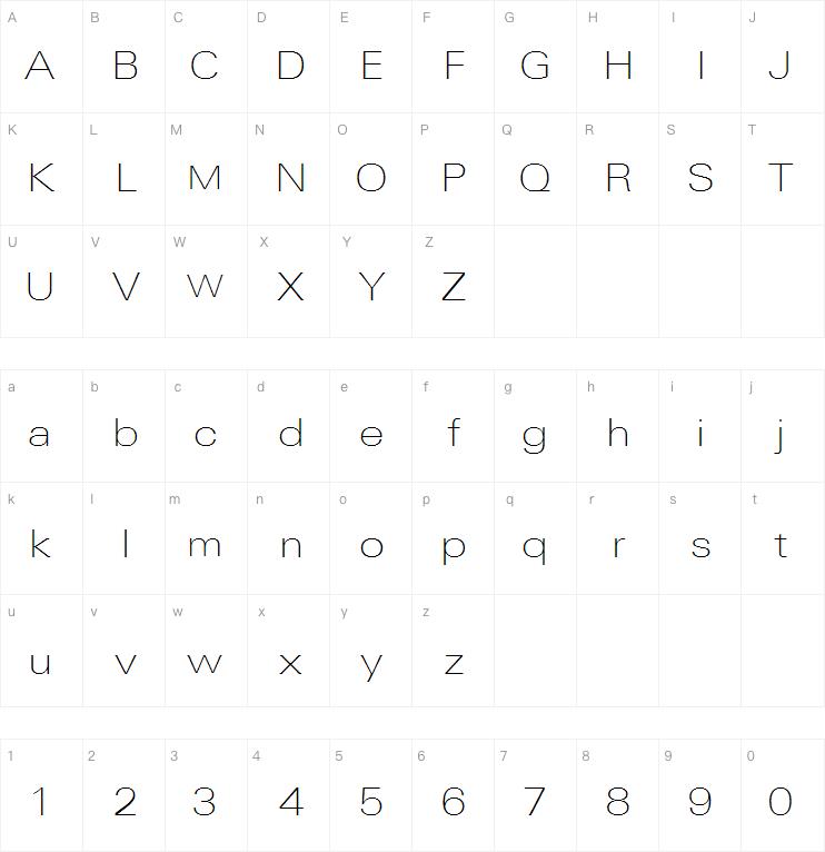 Linotype Univers Com 240 Extended Thin