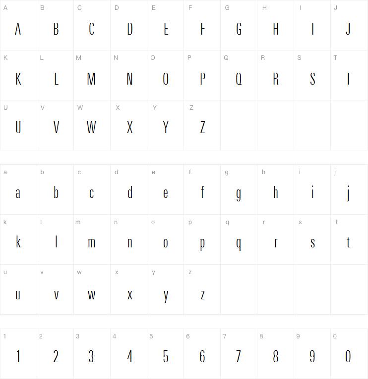 Linotype Univers Com 310 Compressed Light