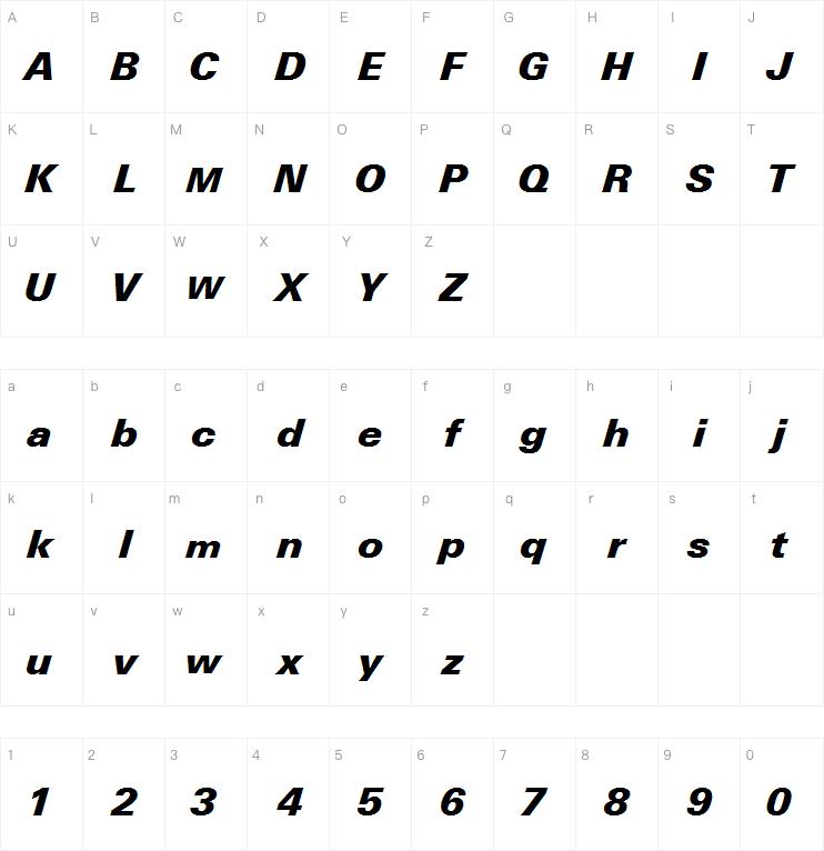 Linotype Univers Com 831 Basic Black Italic