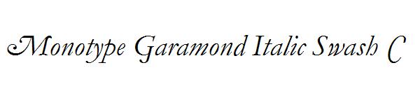 Monotype Garamond Italic Swash C