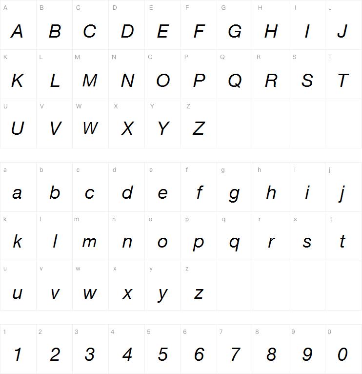 Neue Helvetica Pro 56 Italic