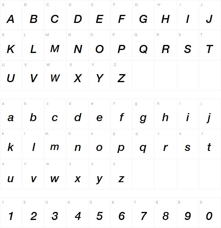 Neue Helvetica Pro 66 Medium Italic